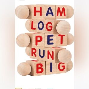 Creative Kids Wooden Reading Blocks Montessori learning toy